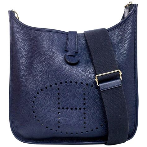 hermes crossbody bag navy|Hermes evelyne crossbody bag sale.